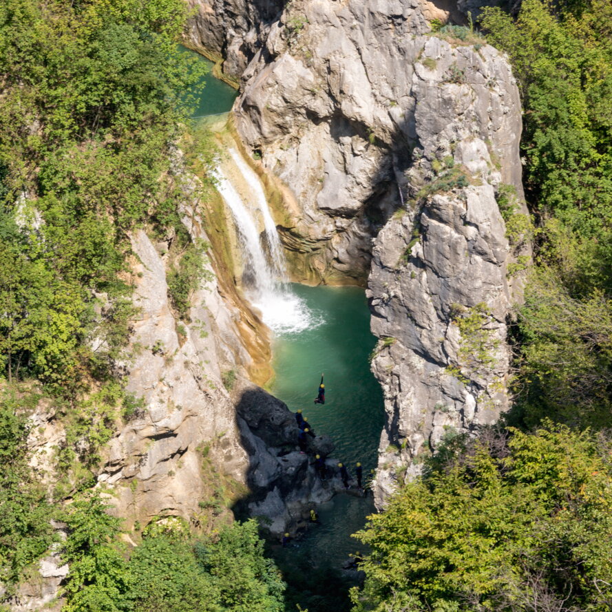 Great and Small Gubavica waterfalls (Croat. Velika and Mala Gubavica)