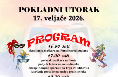 POKLADNI UTORAK - 17. VELJAČE 2026.