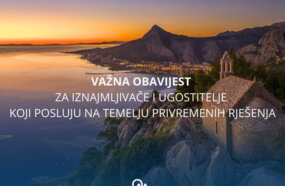VAŽNA OBAVIJEST ZA IZNAJMLJIVAČE KOJI POSLUJU NA TEMELJU PRIVREMENIH RJEŠENJA